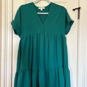 She + Sky Green Midi Dress